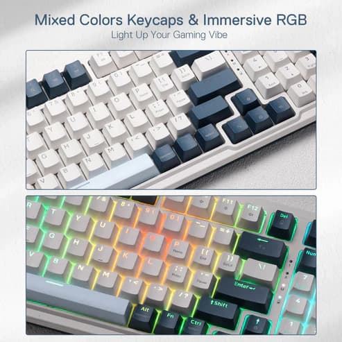 Redragon k686WB-RGB-PRO 98+1 gasket wireless mechanical keyboard — thumbnail 6 of 6
