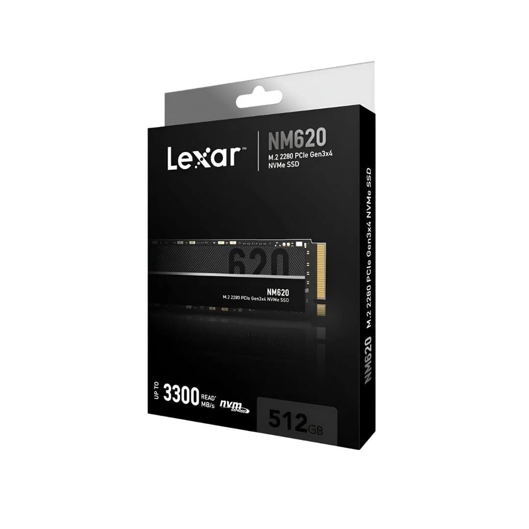Lexar NM620 512GB NVMe SSD - M.2 2280 PCIe Gen 3 — thumbnail 2 of 3