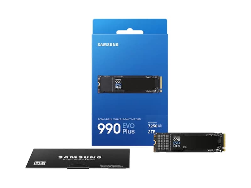 Samsung 990 EVO Plus 2TB NVMe PCIe Gen 5.0 M.2 SSD – Up to 7,250 MB/s Read, 6,300 MB/s Write, Intelligent TurboWrite 2.0, HMB Technology — thumbnail 9 of 9