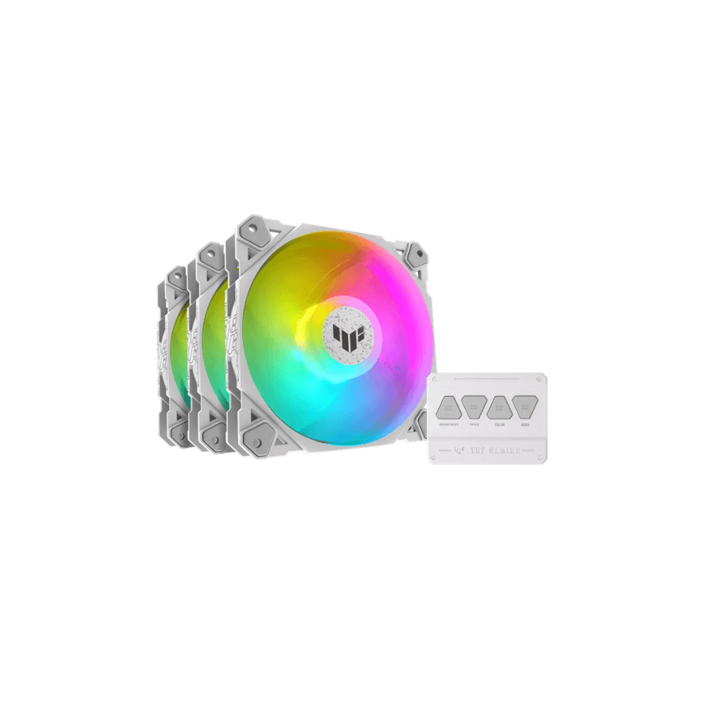 ASUS TUF Gaming TF120 ARGB Fan – Triple Fan Kit with ARGB Controller — thumbnail 2 of 6
