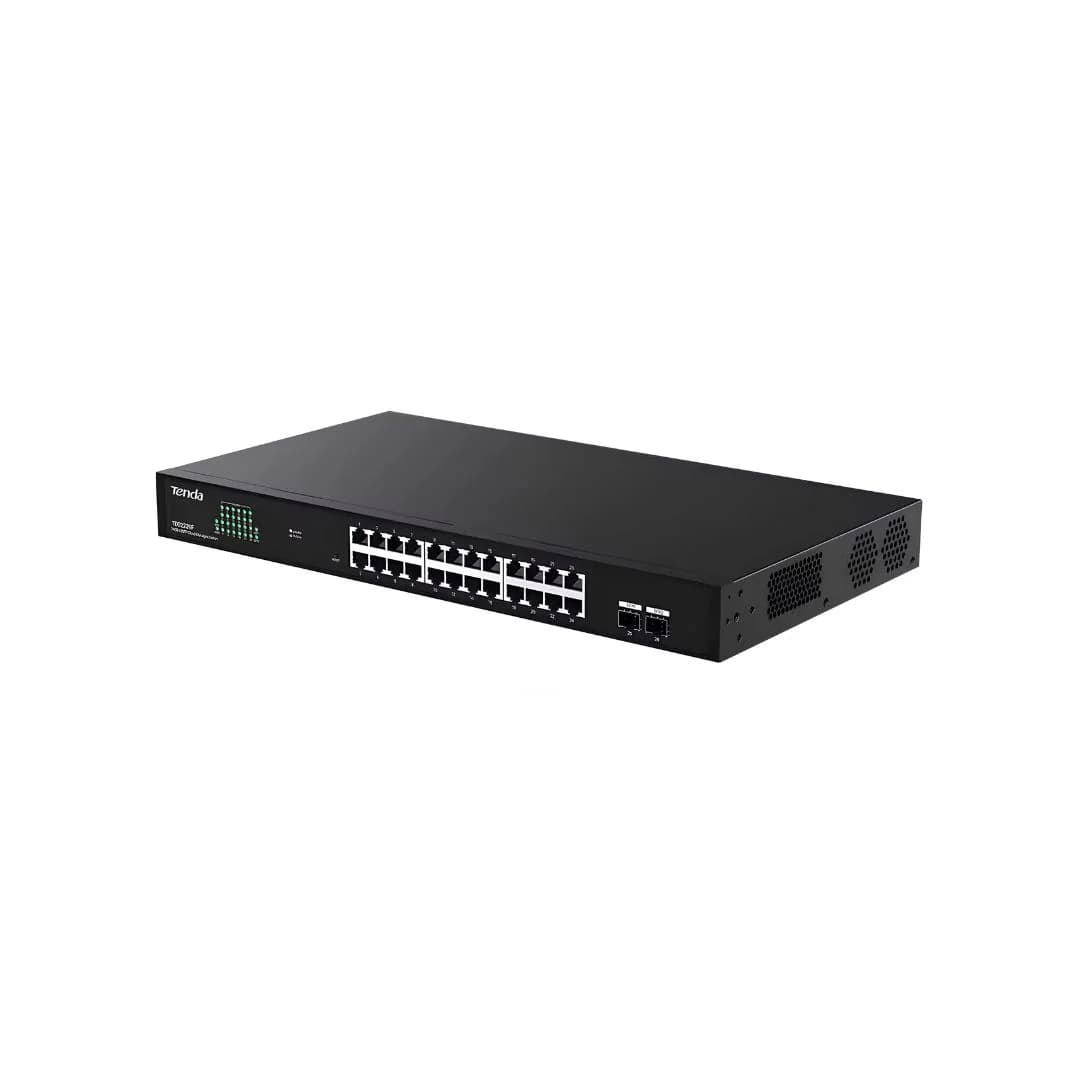 Tenda TEG2226F 24-Port Gigabit + 2-Port SFP Managed - Ethernet Network Switch — thumbnail 2 of 3