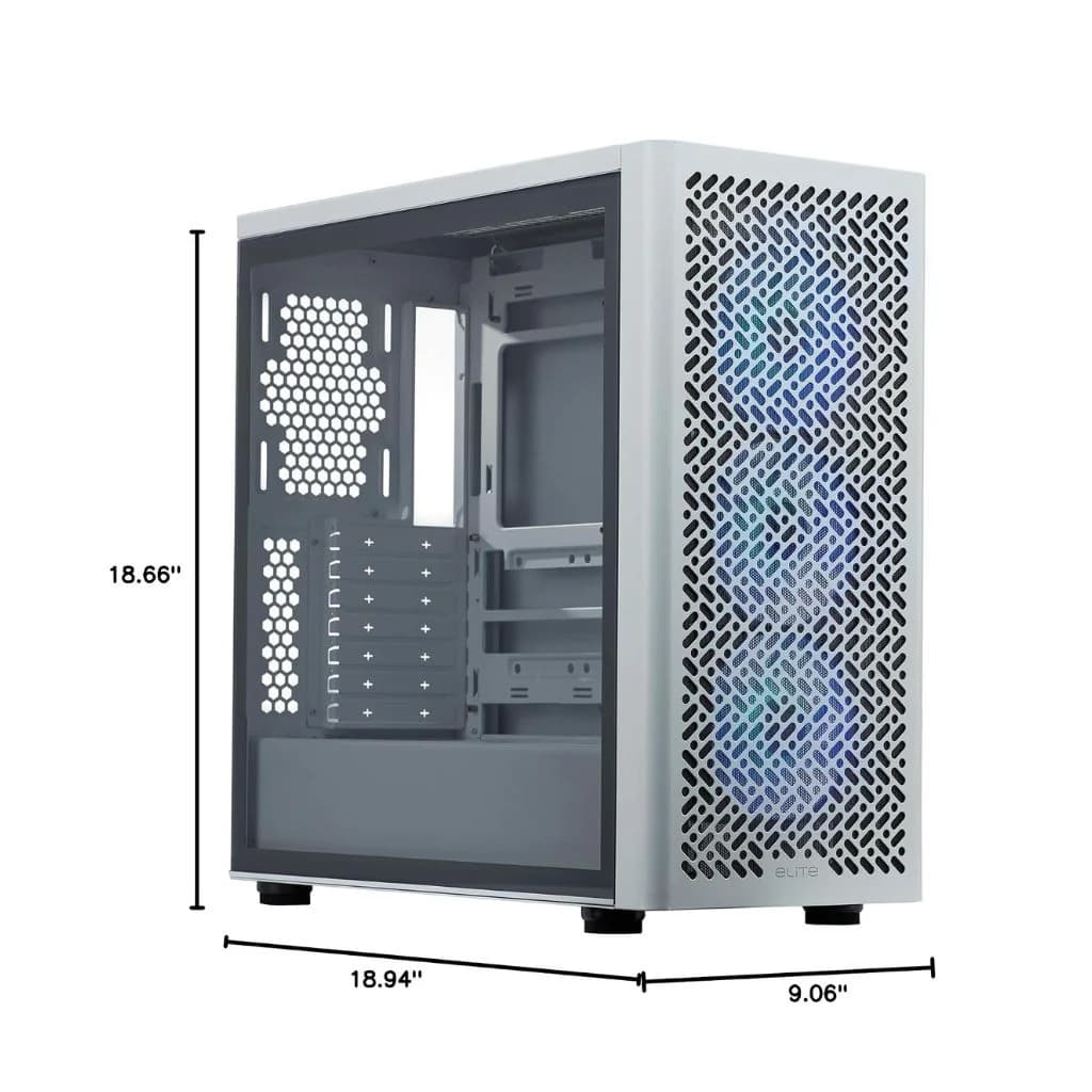 Cooler Master Mid-Tower Cooler Master Elite 502- white — thumbnail 7 of 7