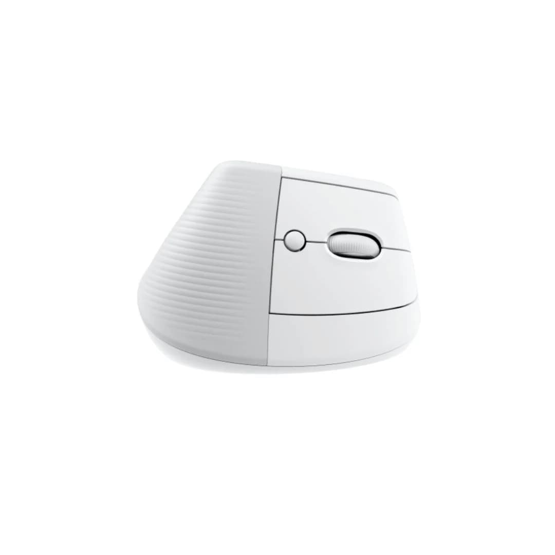Logitech Lift Vertical Ergonomic, Bluetooth, Wireless Mouse - White — thumbnail 2 of 4