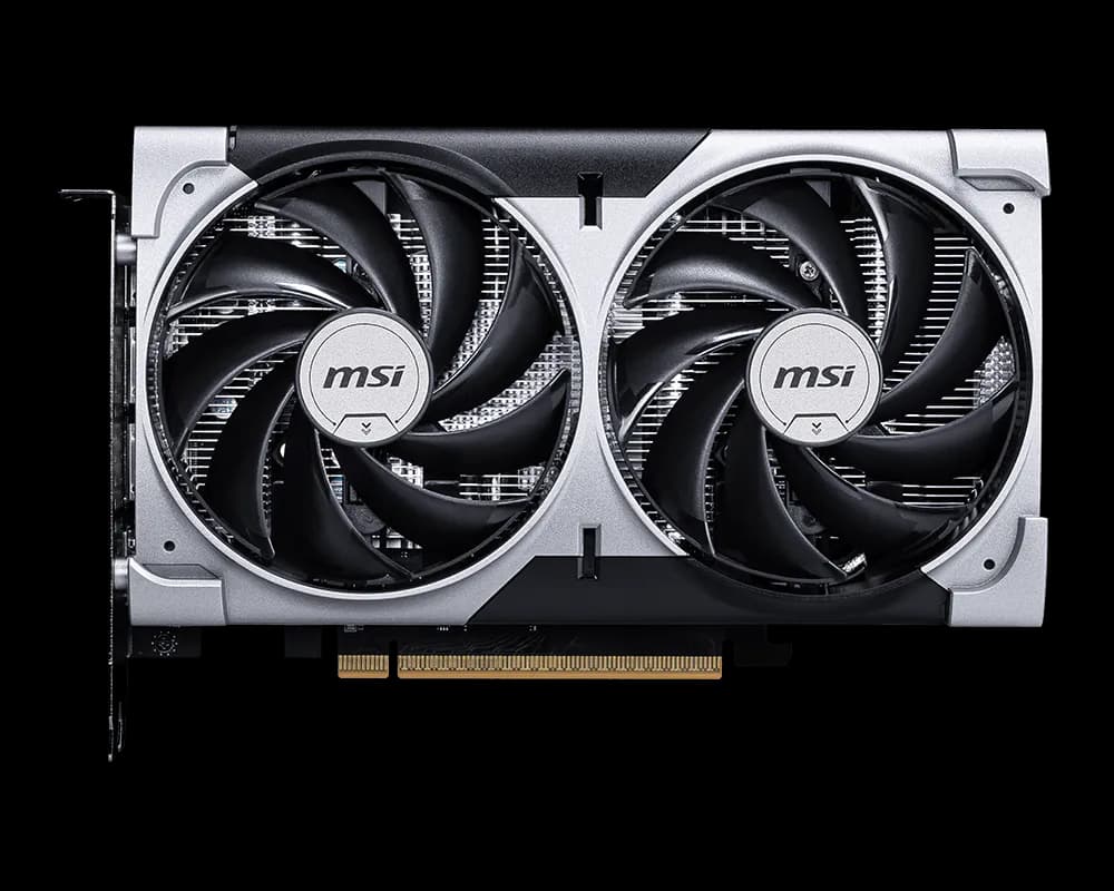 MSI GeForce RTX 5060 8G VENTUS 2X OC Graphics Card , 8GB GDDR7 , 128-bit , 3840 CUDA Cores , 2527MHz Boost , PCIe 5.0 x8 , Dual Fan , 3× DisplayPort 2.1b + HDMI 2.1b , 8K Support — thumbnail 2 of 5