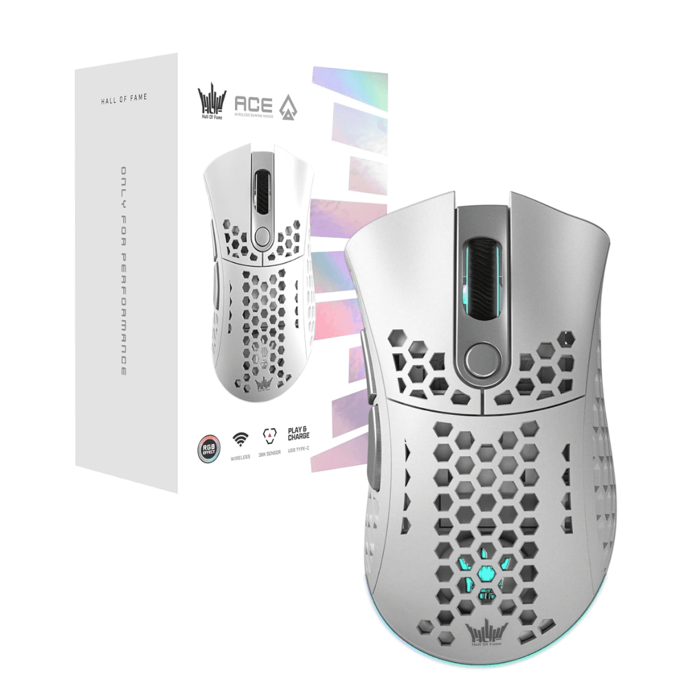 GALAX GAMING MOUSE HOF ACE M2 WIRELESS WHITE