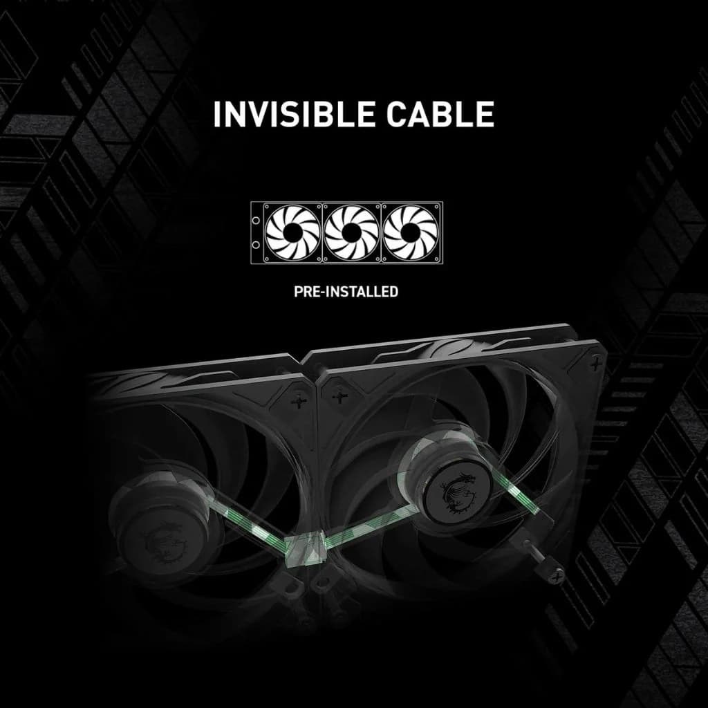MSI MAG CORELIQUID A15 240 Liquid CPU Cooler - Black — thumbnail 4 of 4