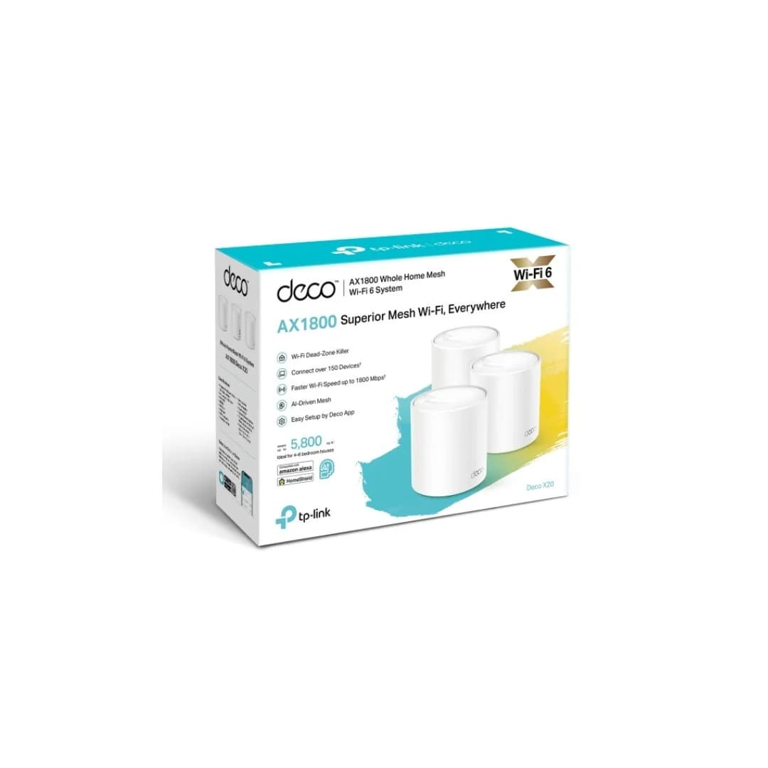 TP-Link Deco X20 AX1800 Whole Home Mesh Wi-Fi 6 System 3-Pack — thumbnail 5 of 5