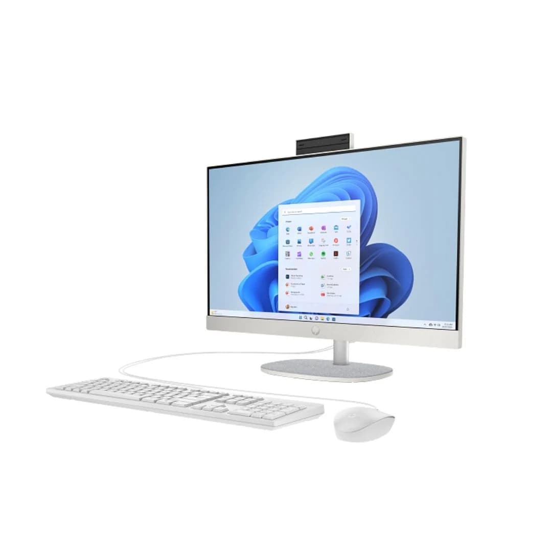 All in One HP 24-CR1000I, Intel Ultra 7-155U, RAM 8GB, SSD 512GB, Intel Graphics, 24 Inch FHD TouchScreen, White — thumbnail 3 of 4