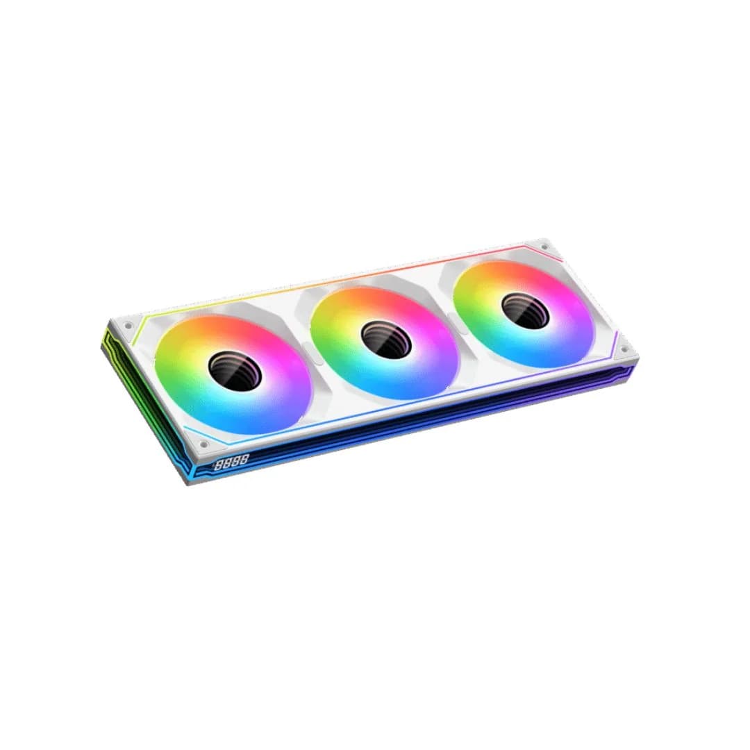 XIGMATEK INFINITY SF360 Digital Arctic 120mm 3-Fan Pack - White
