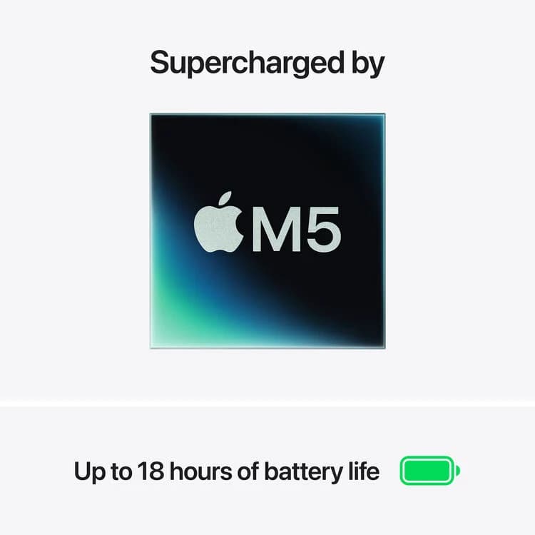 Apple 13" MacBook Air M5 10-Core CPU - 24GB RAM - 1TB SSD - 10-Core GPU - Arabic (Sky Blue) — thumbnail 3 of 8