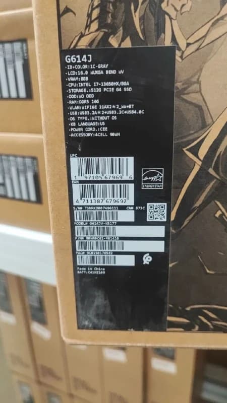 ASUS ROG Strix G16, NVIDIA Geforce RTX 4060 8GB, Intel Core i7-13650HX, RAM 16GB, SSD 512GB, 16.0 inch WUXGA 165Hz, Gray — thumbnail 6 of 6