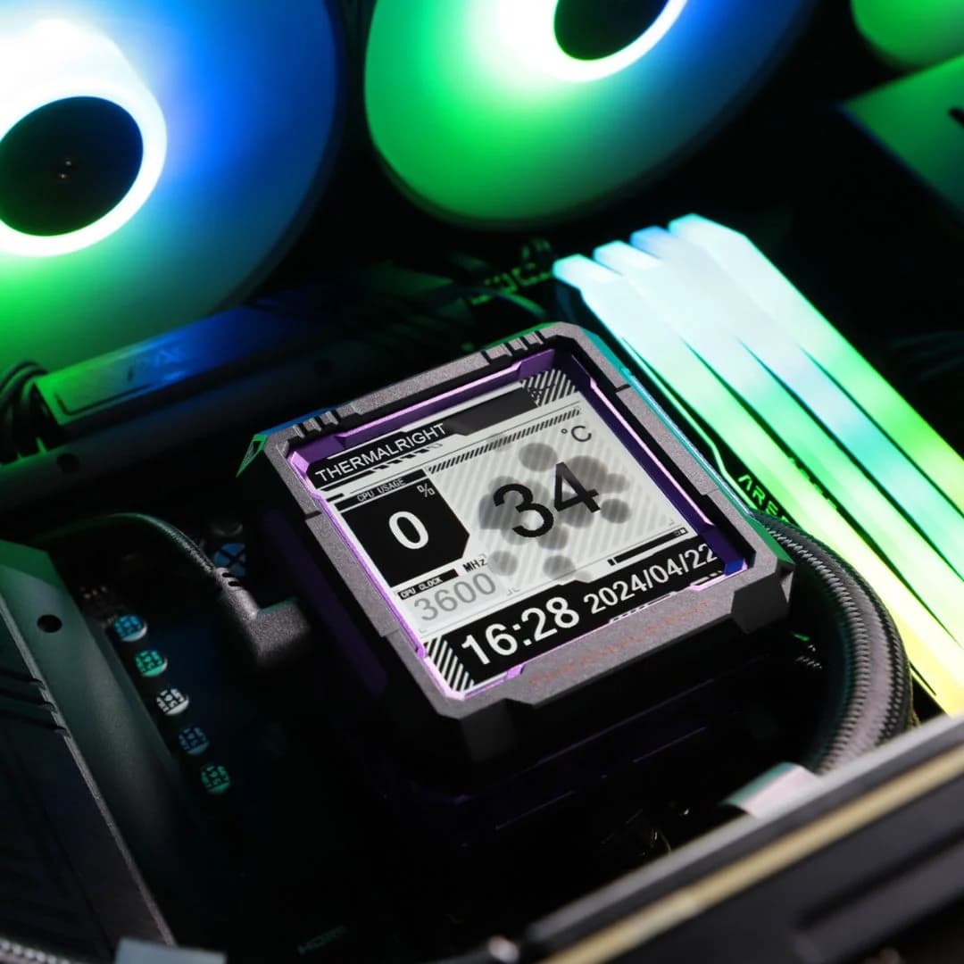 Thermalright Frozen Warframe PRO 360 ARGB ARGB Liquid CPU Cooler - Black — thumbnail 5 of 6