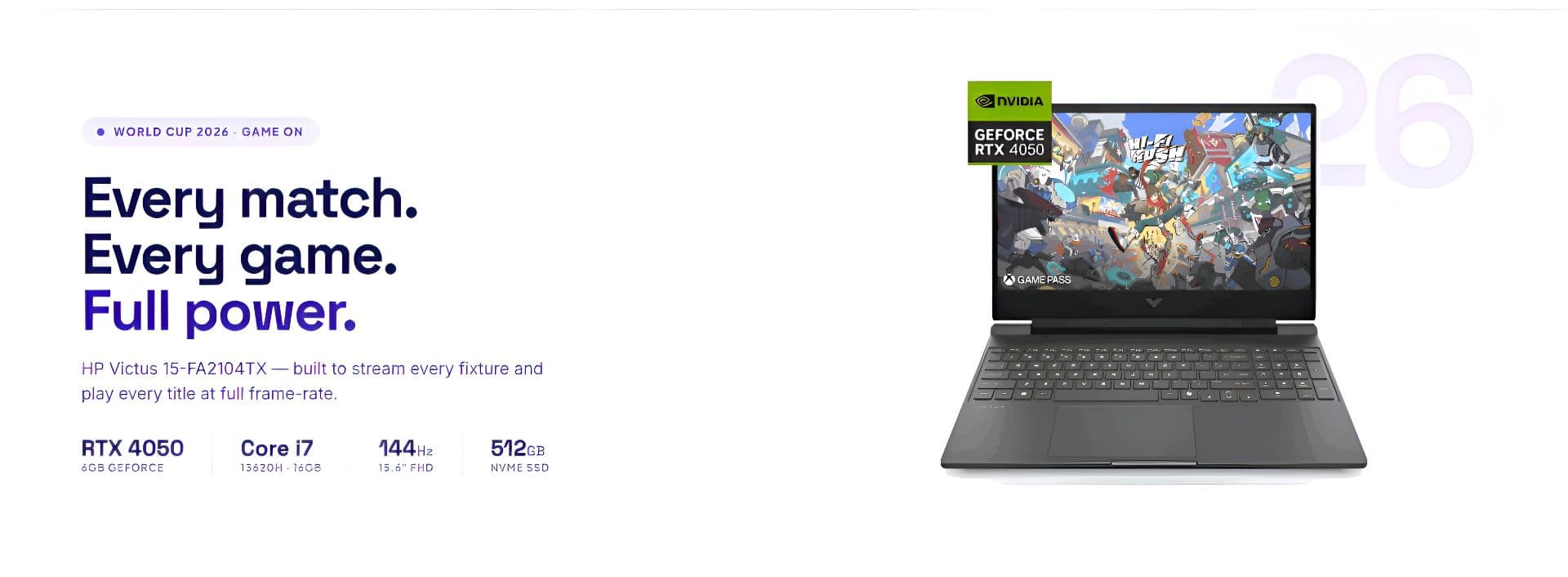 HP Victus 15-FA2787NR, Intel Core i7-13620H,