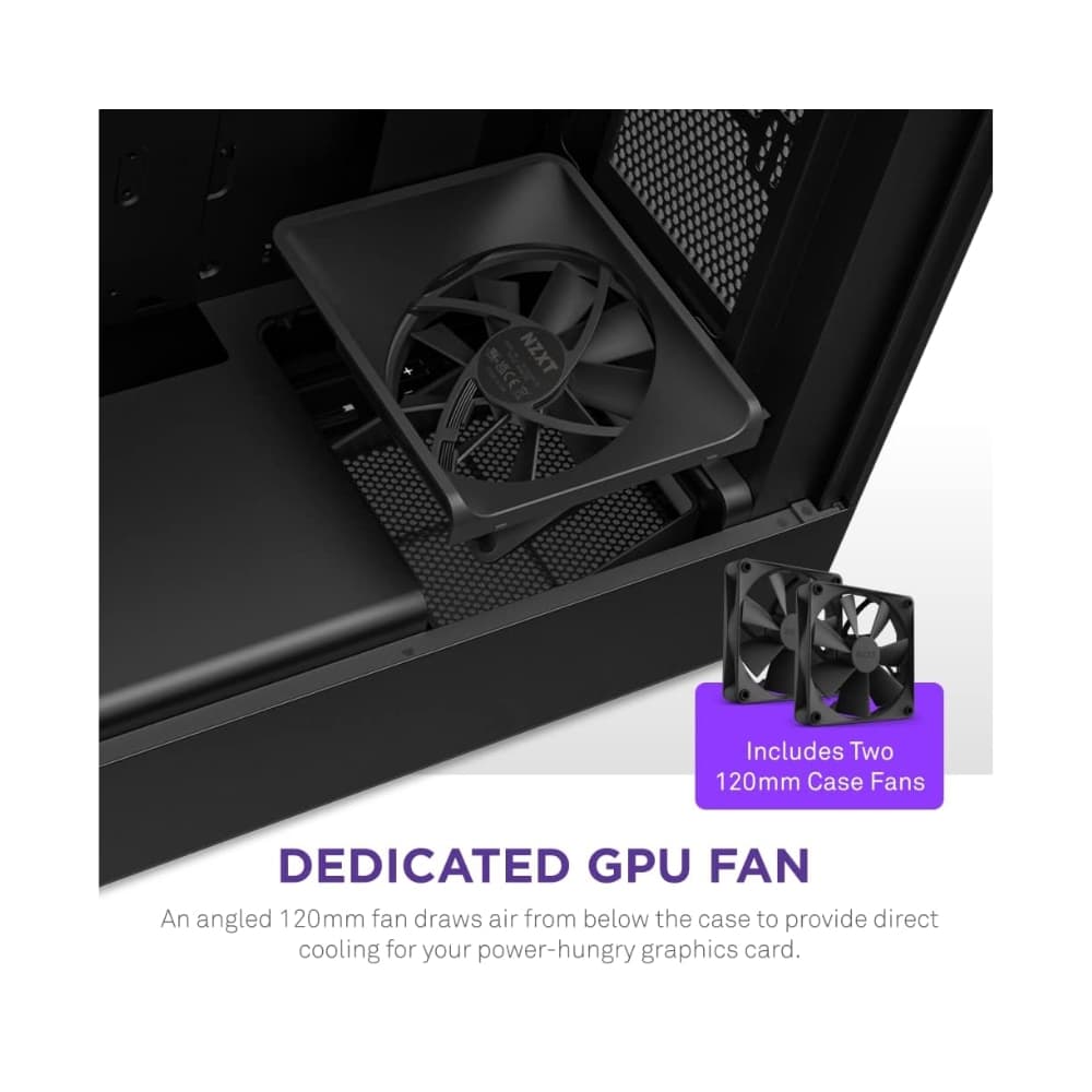 NZXT H5 FLOW ATX Mid-Tower Case – Black — thumbnail 4 of 8