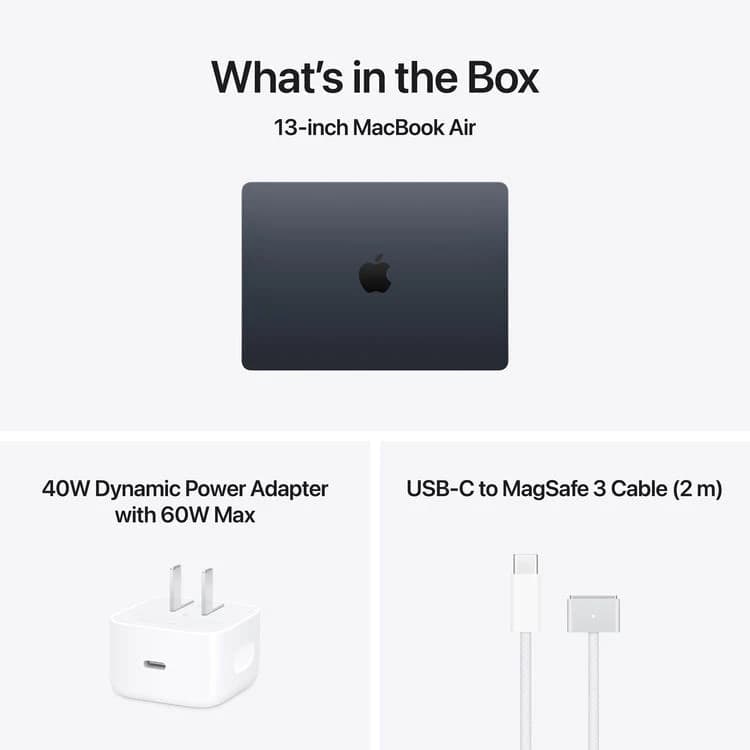 Apple 13" MacBook Air M5 10-Core CPU - 24GB RAM - 1TB SSD - 10-Core GPU - Arabic (Midnight) — thumbnail 5 of 8