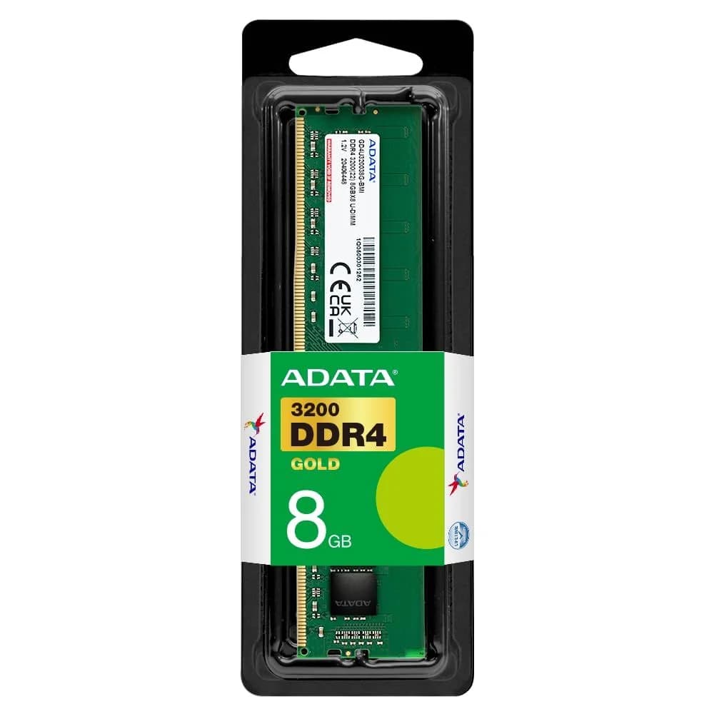 ADATA Premier DDR4 3200 MT/s 8GB (1×8 GB) CL22 UDIMM 288-Pins Desktop RAM — thumbnail 3 of 3