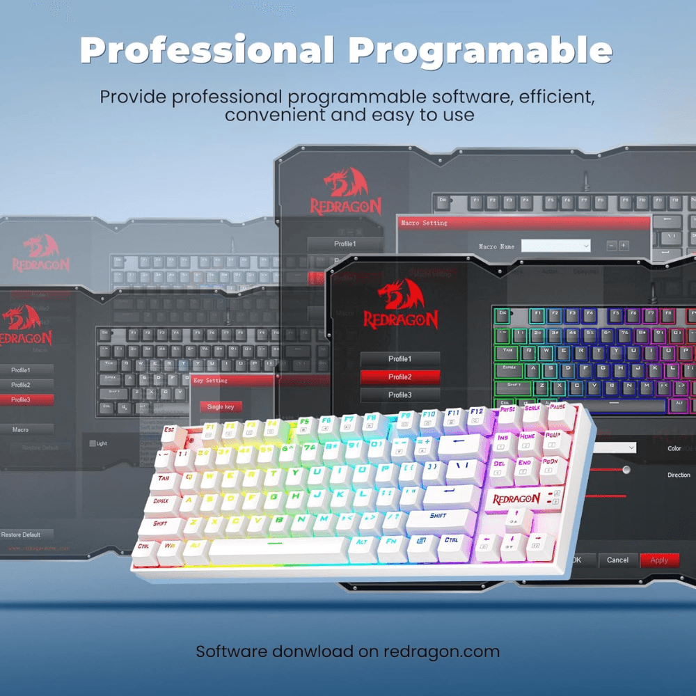 REDRAGON KUMARA K552 White Mechanical Gaming Keyboard — thumbnail 8 of 8