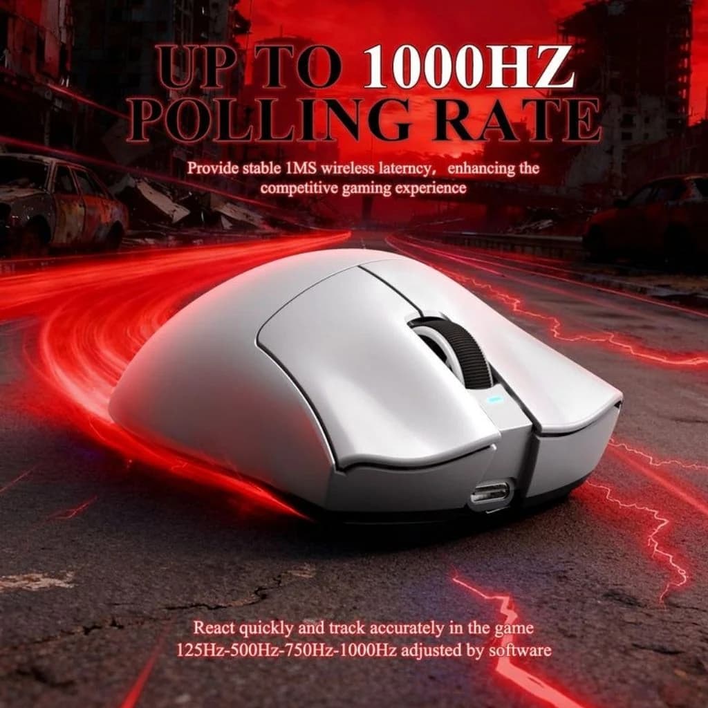 Attack Shark V3 Pro Wireless Gaming Mouse - White — thumbnail 2 of 5