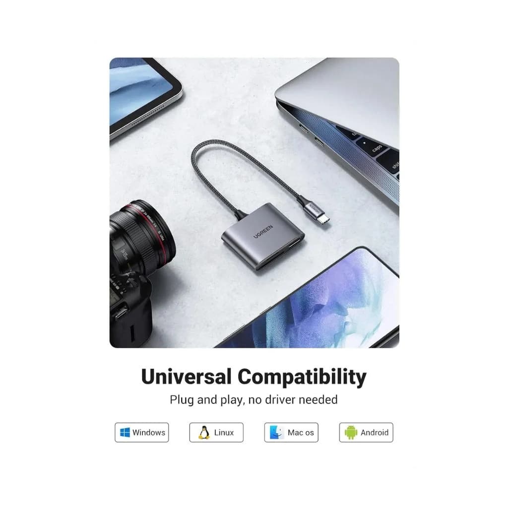 UGREEN UG-80798 USB-C Memory Card Reader Hub — thumbnail 4 of 4