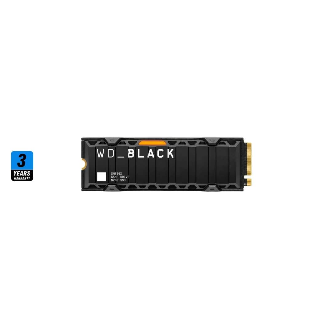 WD BLACK SN850X 1TB with Heatsink , 7300MB/s M.2 NVME , PCIe 4.0 — thumbnail 2 of 6