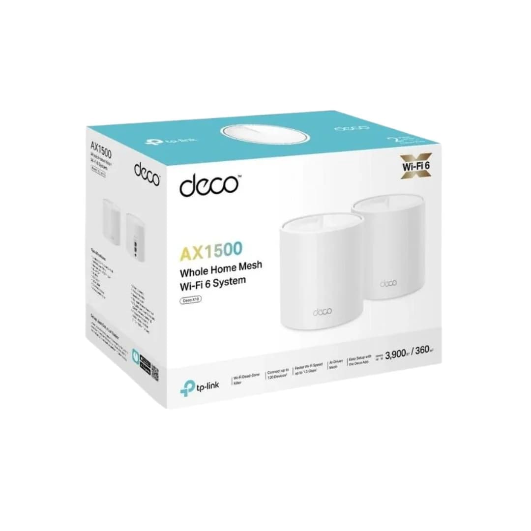TP-Link Deco X10 AX1500 Whole Home Mesh Wi-Fi 6 System 2-Pack — thumbnail 3 of 7