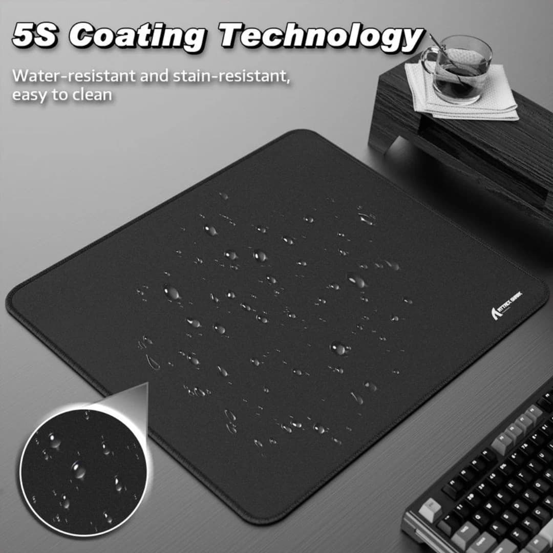 ATTACK SHARK CM02 Gaming Mousepad - Black — thumbnail 4 of 5