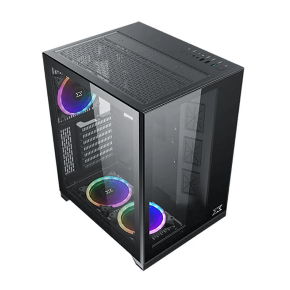 XIGMATEK AQUARIUS S GAMING – ATX Mid-Tower PC Case – Black — thumbnail 2 of 3