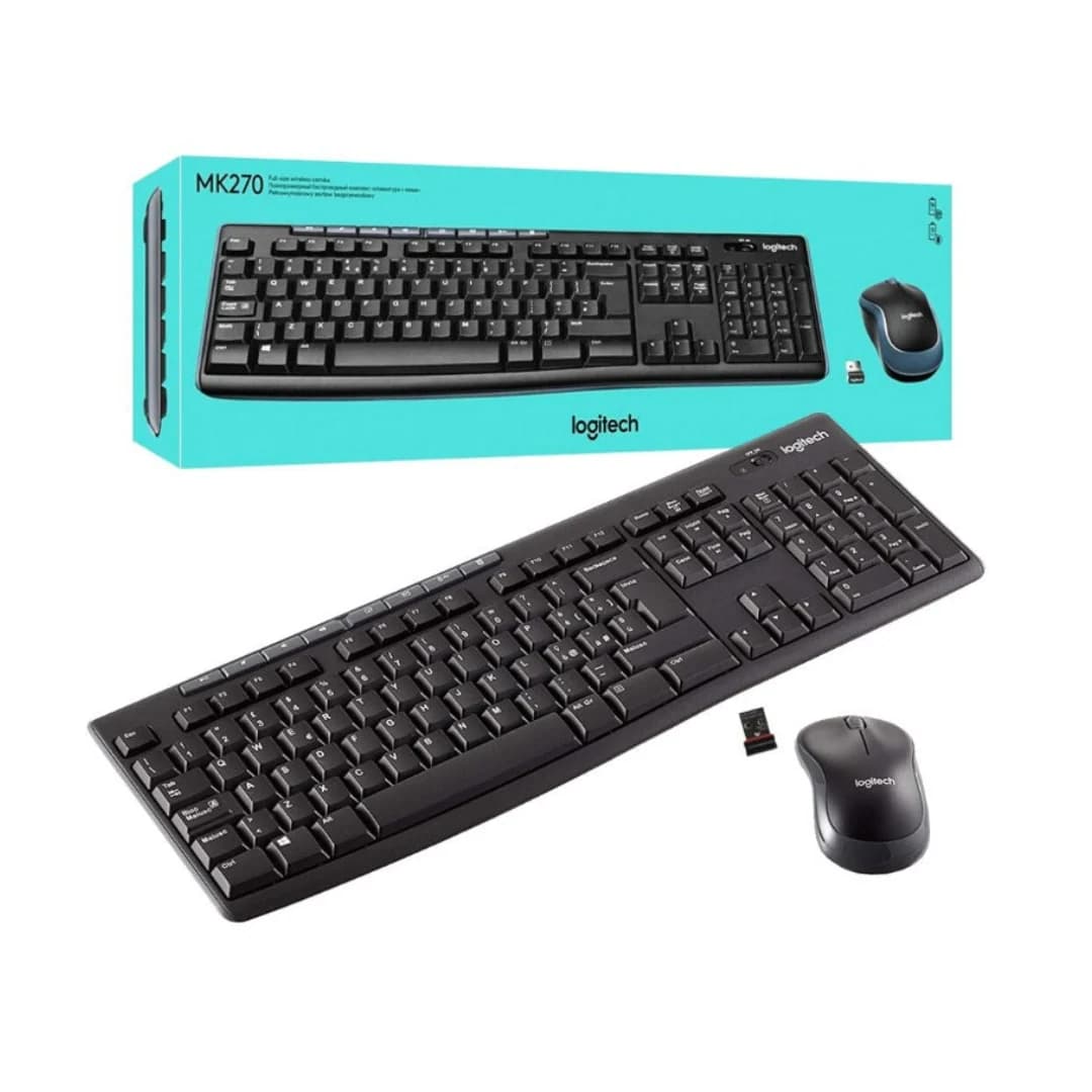 Logitech MK270 Wireless Keyboard and Mouse Combo — thumbnail 3 of 3