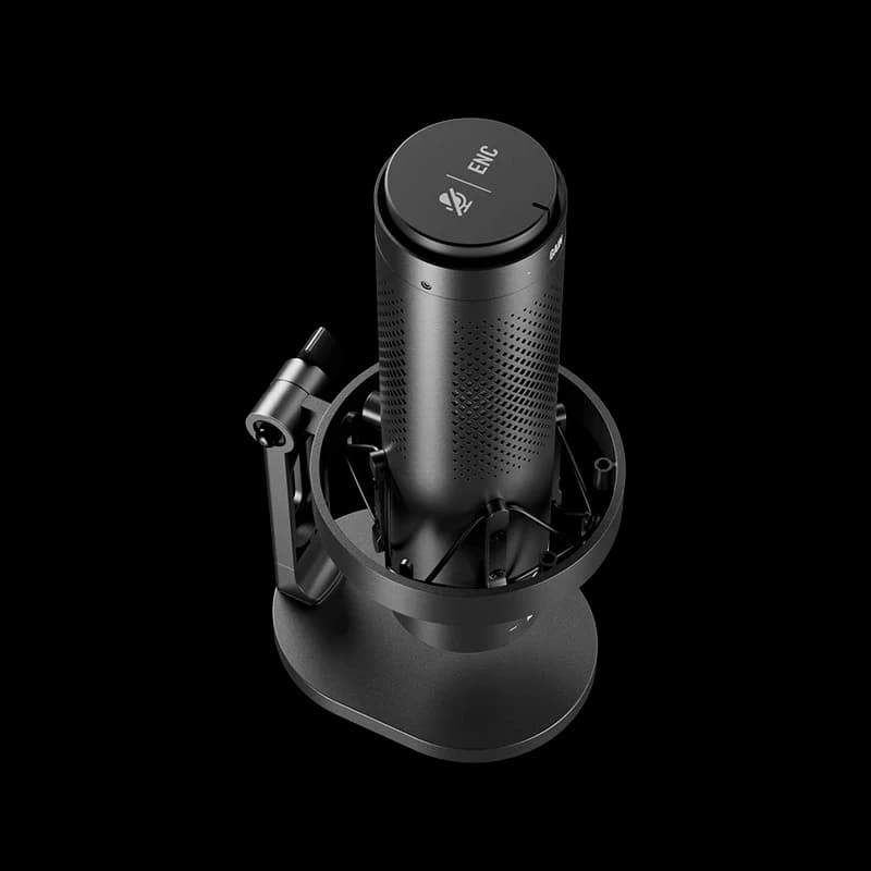 BOYA K9 Professional USB Condenser Microphone , 48kHz/24-bit Hi-Fi Audio , 3 Polar Patterns , AI Noise Cancellation , RGB Lighting , Real-Time Monitoring , Gain Control , Desktop Stand — thumbnail 4 of 4