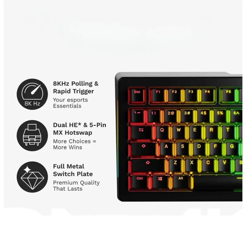Glorious GMMK 3 HE 65% Gaming Keyboard - Black — thumbnail 3 of 3