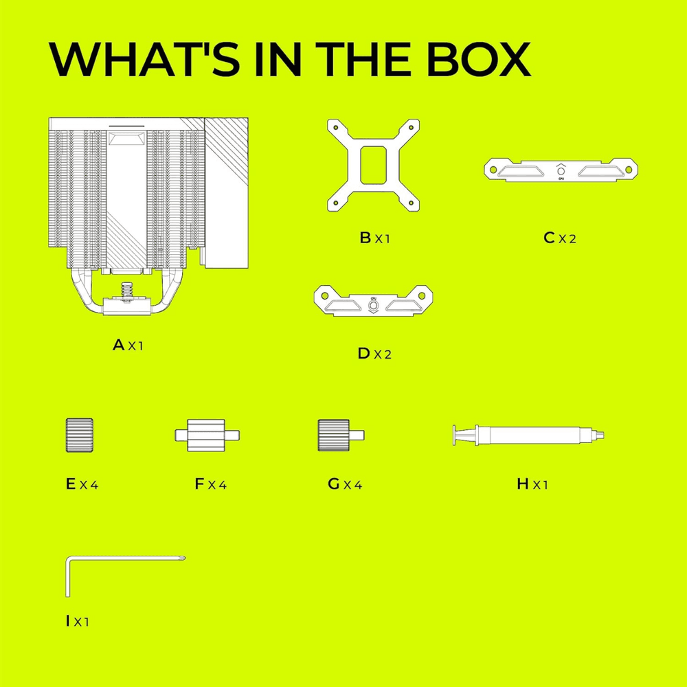 TRYX TURRIS 620 CPU Air Cooler White — thumbnail 8 of 9