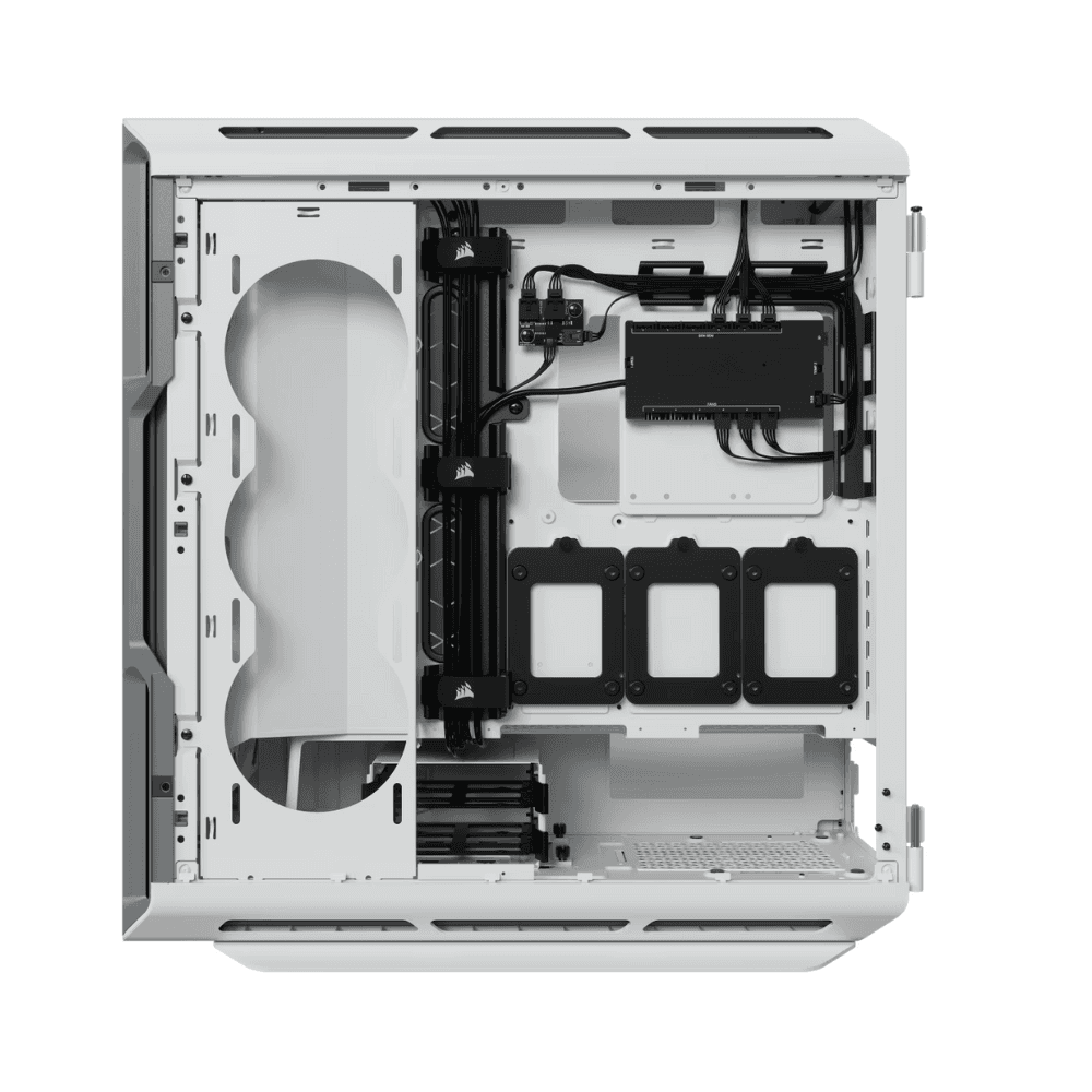 CORSAIR ICUE 5000T RGB TEMPERED GLASS MID-TOWER CASE WHITE — thumbnail 3 of 4