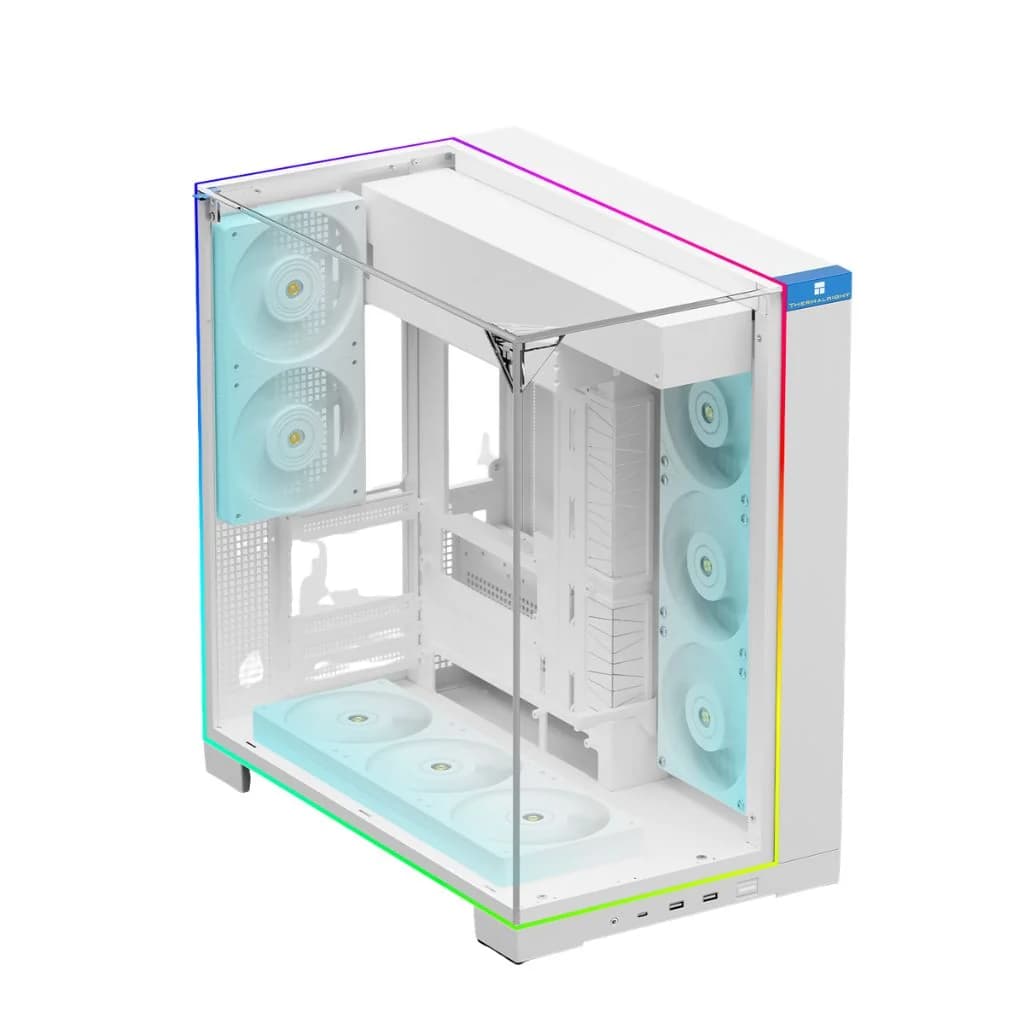Thermalright TR-A70 VISION 5-Fan with LCD ATX Computer Case - White — thumbnail 4 of 4