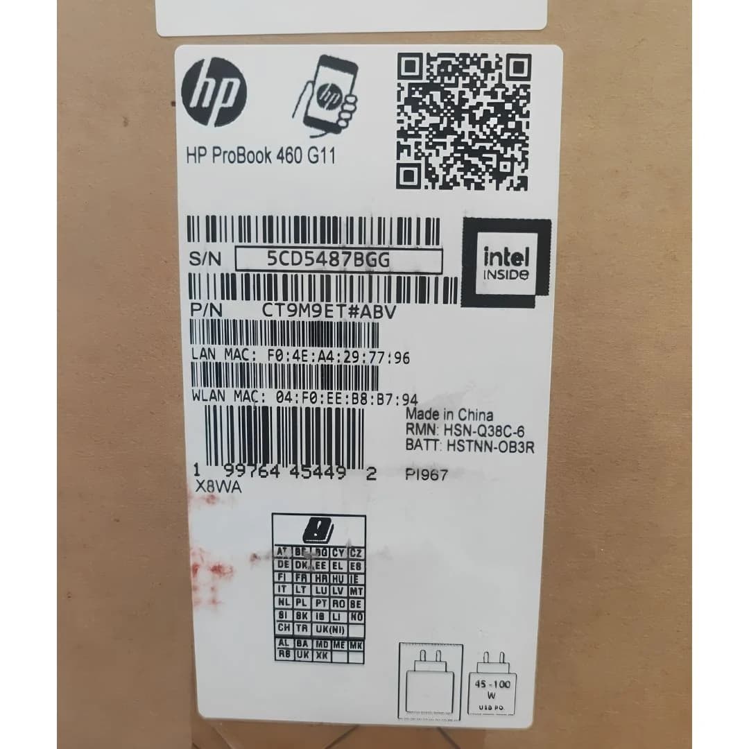 HP ProBook 460 G11, Intel Core Ultra 7-155U, RAM 16GB, SSD 1TB, Intel Graphics, 16 Inch WUXGA IPS, Pike Silver — thumbnail 6 of 6