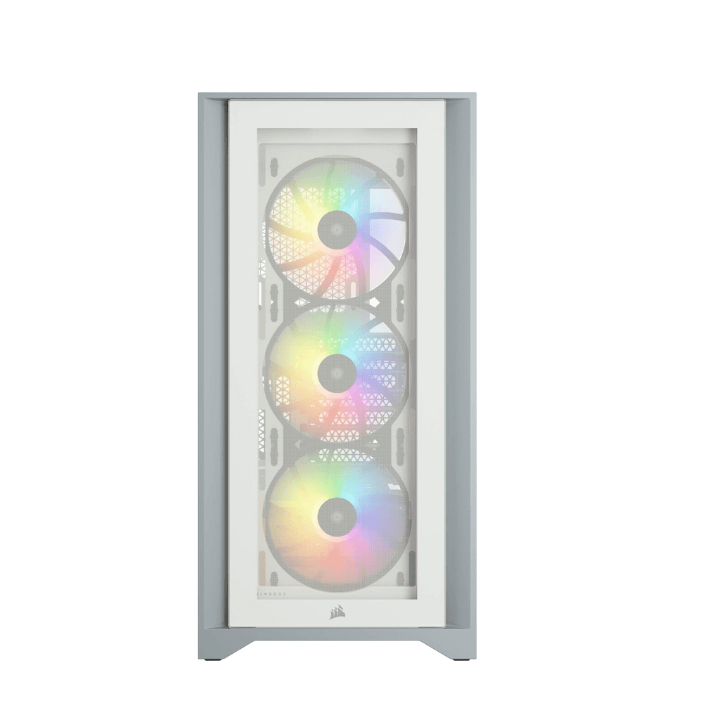 CORSAIR ICUE 4000X RGB TEMPERED GLASS MID-TOWER CASE WHITE — thumbnail 6 of 6