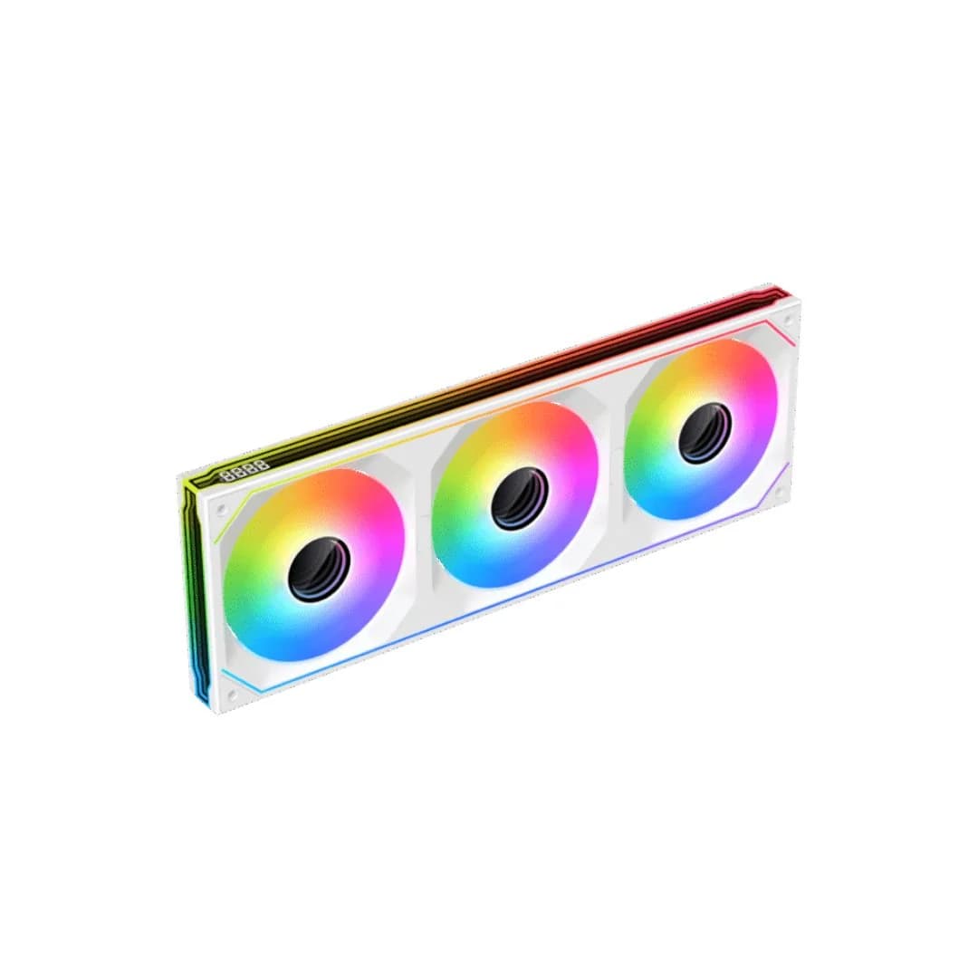 XIGMATEK INFINITY SF360 Digital Arctic 120mm 3-Fan Pack - White — thumbnail 3 of 5