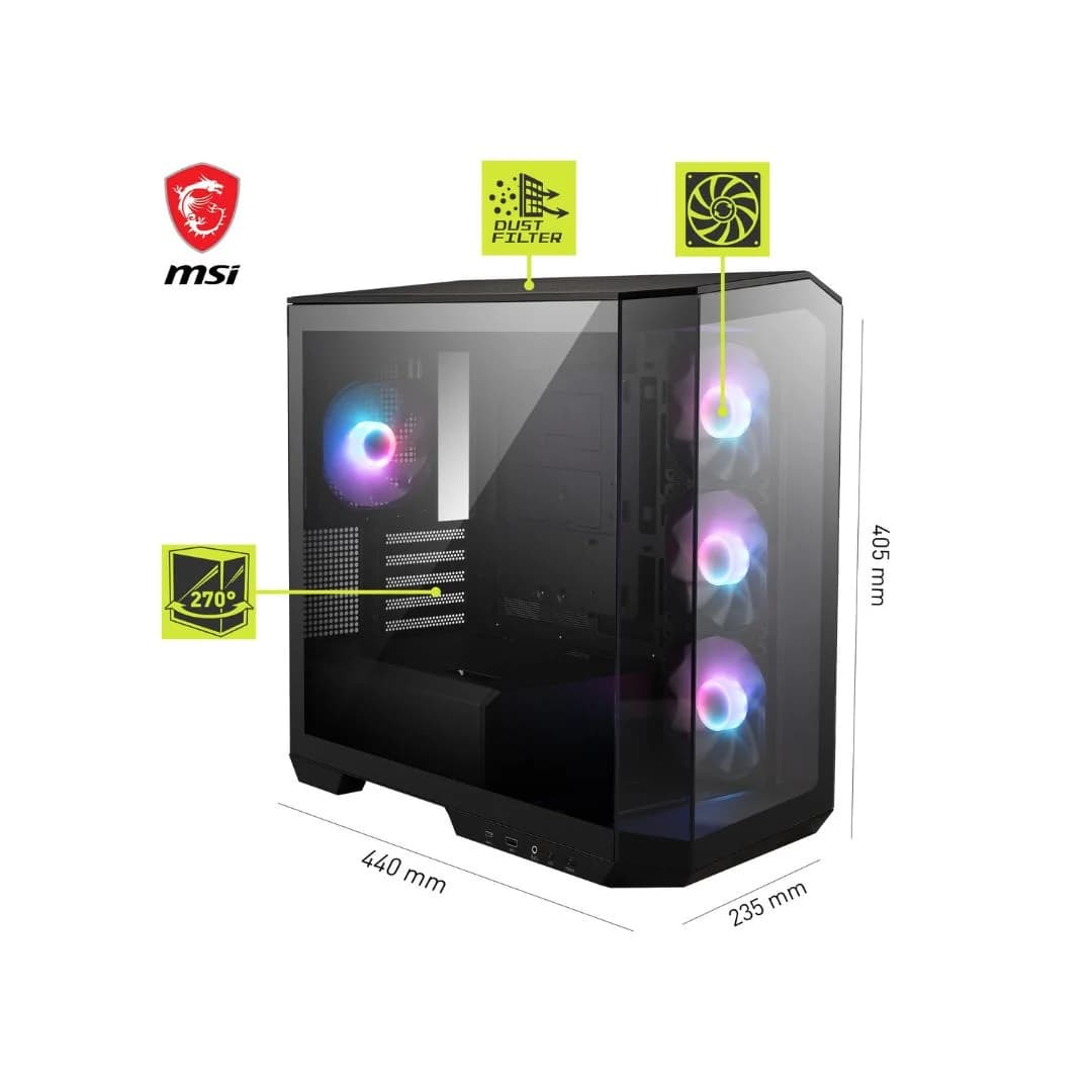 MSI MAG PANO M100R PZ - Black — thumbnail 2 of 4