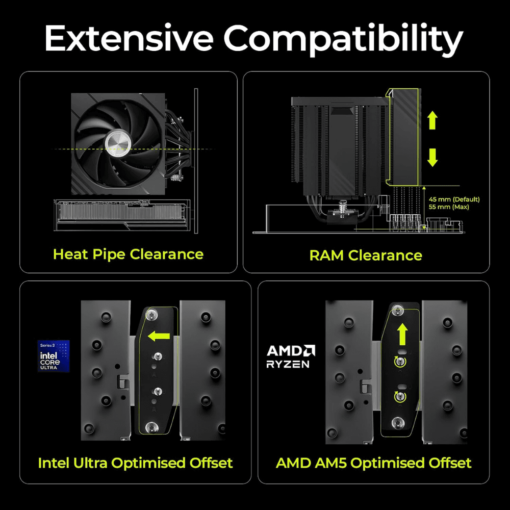 TRYX TURRIS 620 CPU Air Cooler White — thumbnail 6 of 9