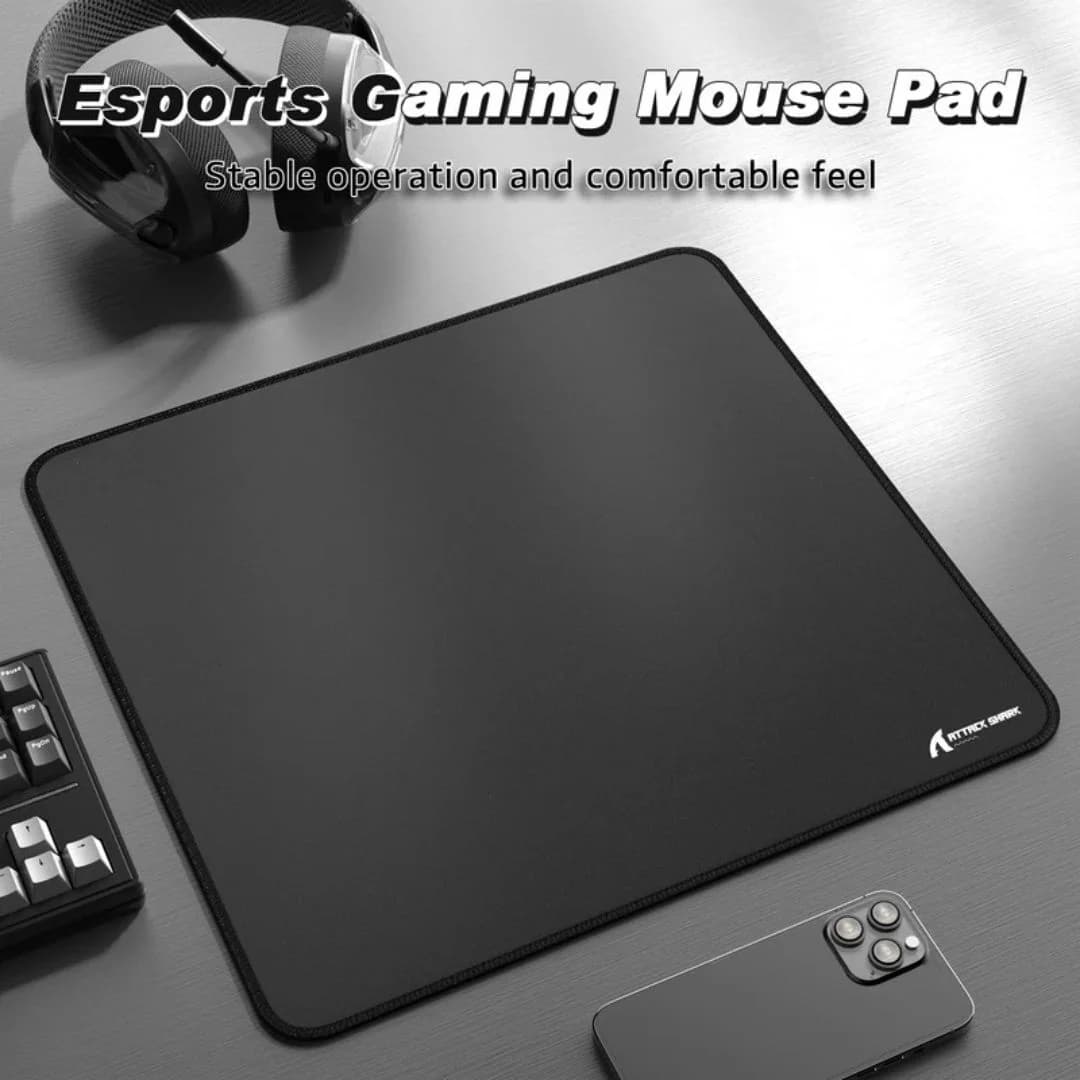 ATTACK SHARK CM02 Gaming Mousepad - Black — thumbnail 2 of 5
