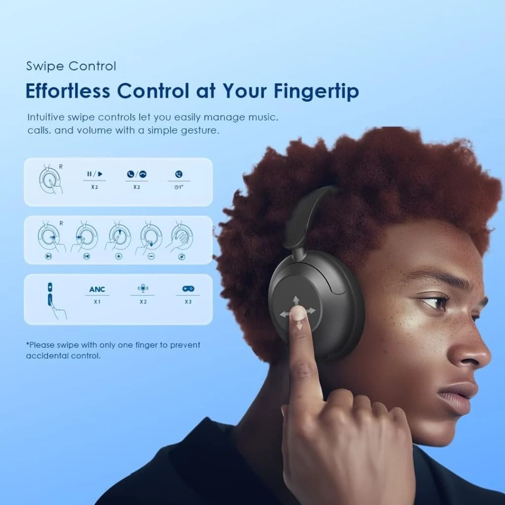 Oraimo BoomPop Pro Wireless Headset - Grey — thumbnail 3 of 5