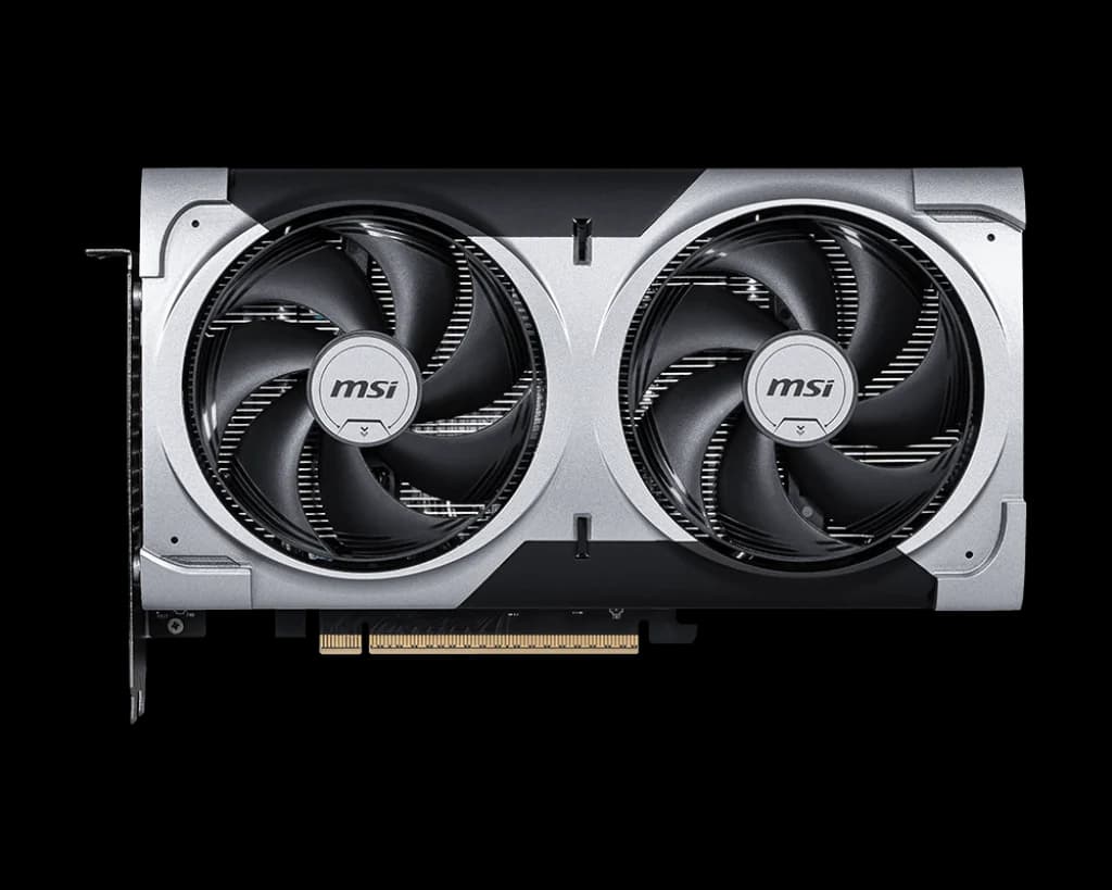 MSI GeForce RTX 5060 Ti 16 GB VENTUS 2X OC PLUS – NVIDIA Blackwell, 4608 CUDA Cores, 2617 MHz Boost, 28 Gbps GDDR7, PCIe 5.0, Dual-Fan Cooling — thumbnail 2 of 5