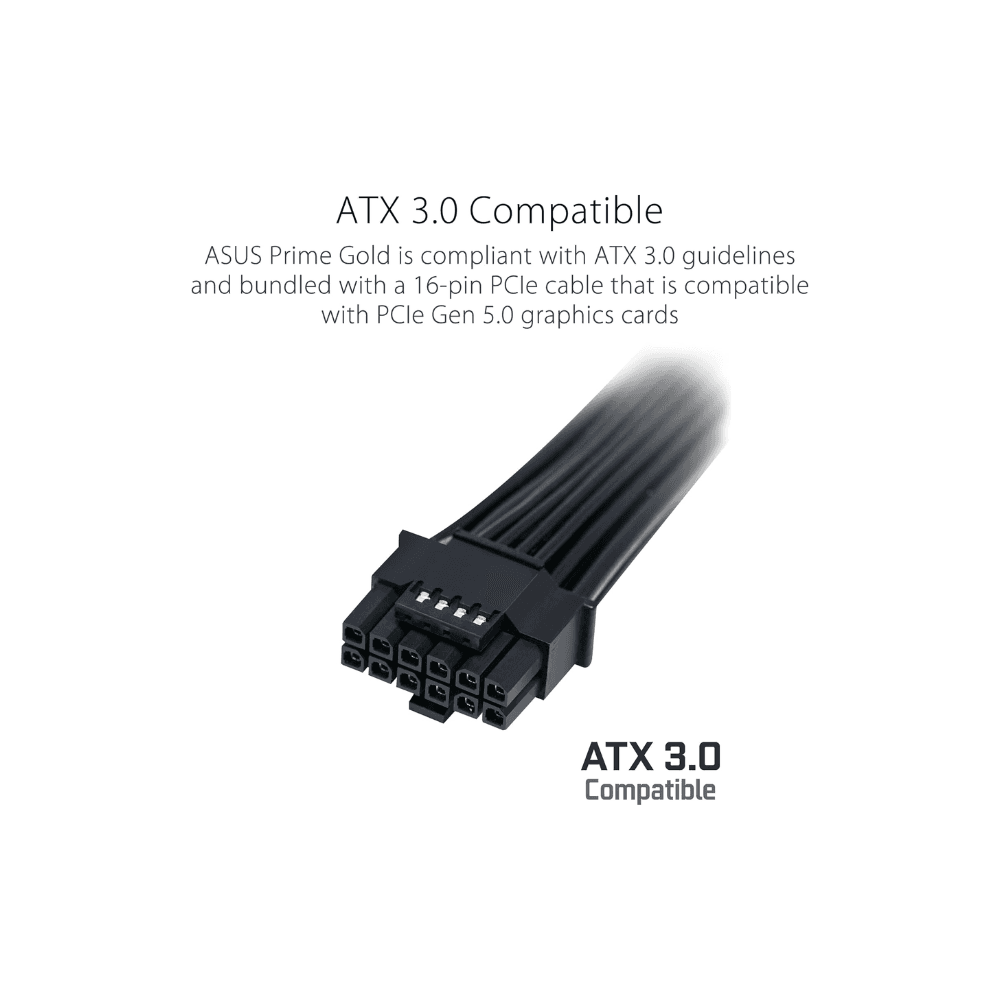 ASUS PRIME 750W 80+PLUS GOLD WHITE Power Supply — thumbnail 8 of 9