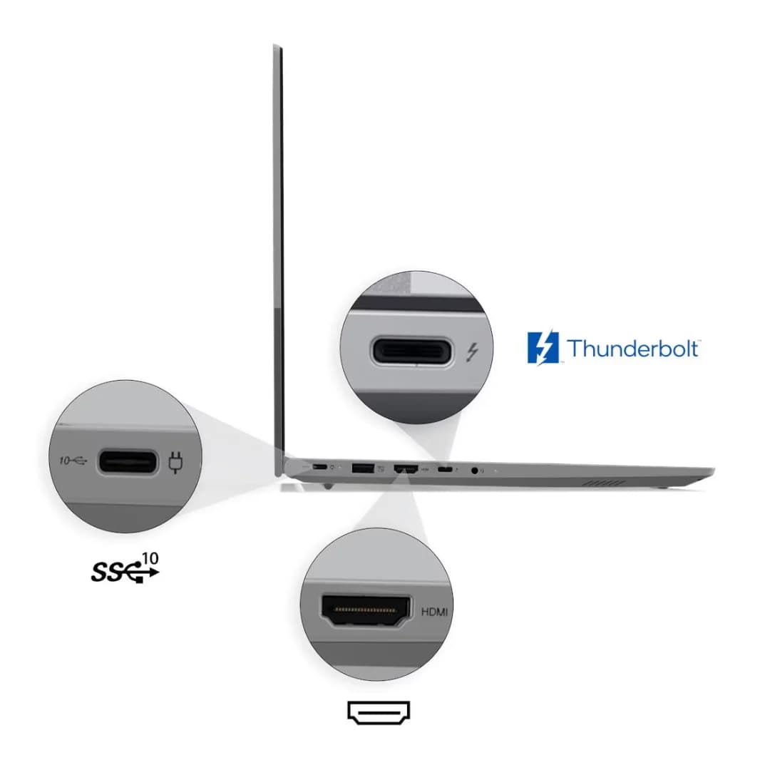 Lenovo ThinkBook 16, Intel Graphics, Intel Core Ultra 5-225H, RAM 8GB, SSD 512GB, 16.0 IPS WUXGA 60Hz, Arctic Grey — thumbnail 6 of 7