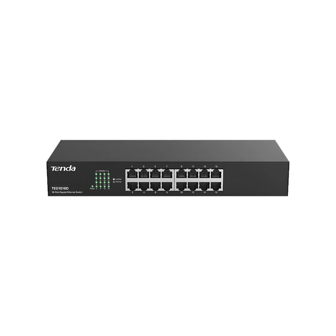 Tenda TEG1016D 16-Port Gigabit - Ethernet Network Switch — thumbnail 2 of 3