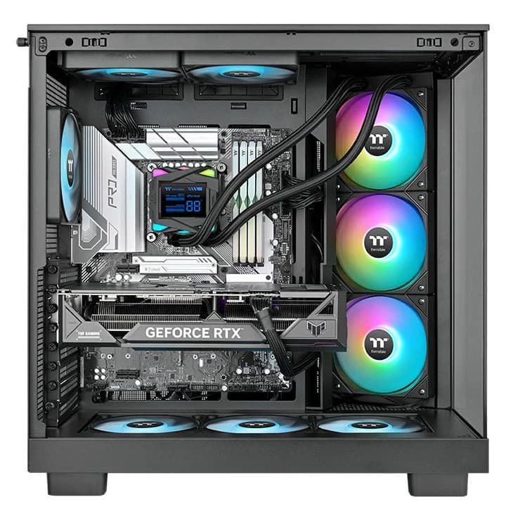 Thermaltake LA360-S ARGB Sync 360 mm AIO Liquid Cooler – 2.4″ Segment LCD, Gaming Water Block, 3× 120 mm ARGB Fans, Daisy-Chain Design — thumbnail 5 of 5