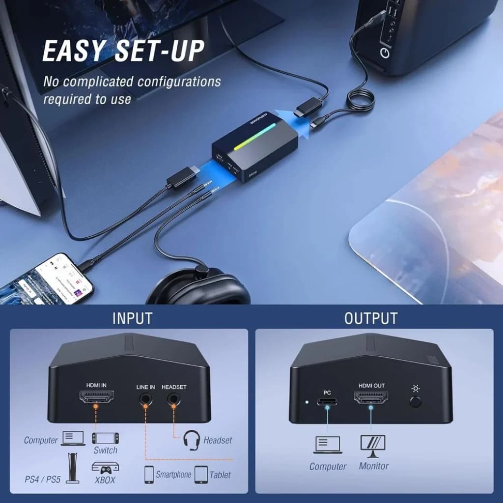 FIFINE AmpliGame V3 - 4K HDMI Capture Card with RGB — thumbnail 5 of 7