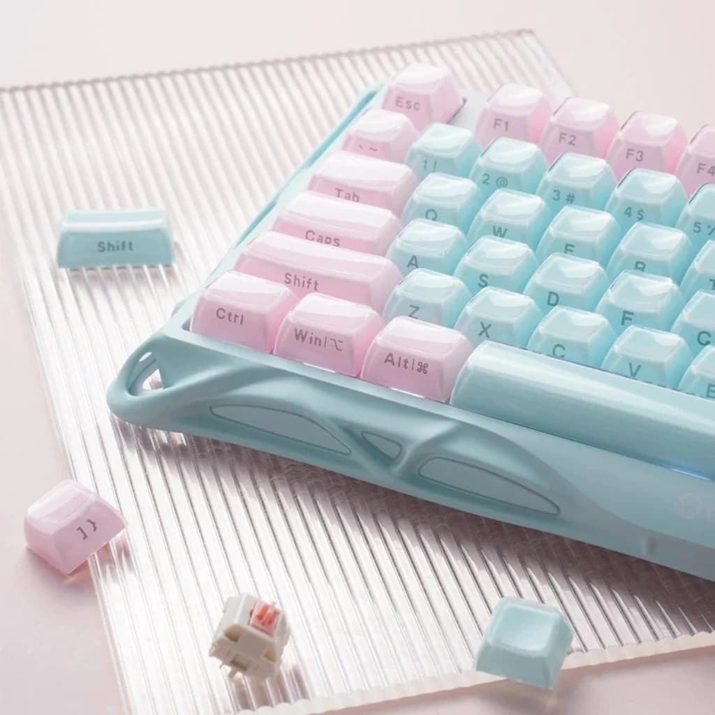Gravastar Mercury K1 Lite Rapid Trigger Special Edition Wireless - Aurora Mint Gaming Keyboard — thumbnail 5 of 5