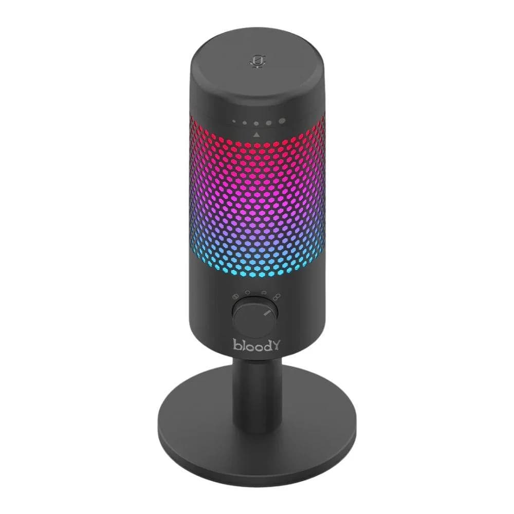 Bloody GM50 Pro USB Streaming Microphone – 4 Polar Patterns, RGB Lighting, Tap-to-Mute, High-Fidelity Sound for PC, Mac & Consoles — thumbnail 6 of 8
