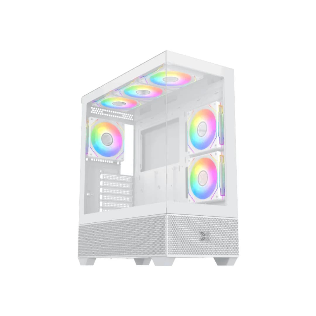 Xigmatek Alphard Arctic Mid Tower Case - White