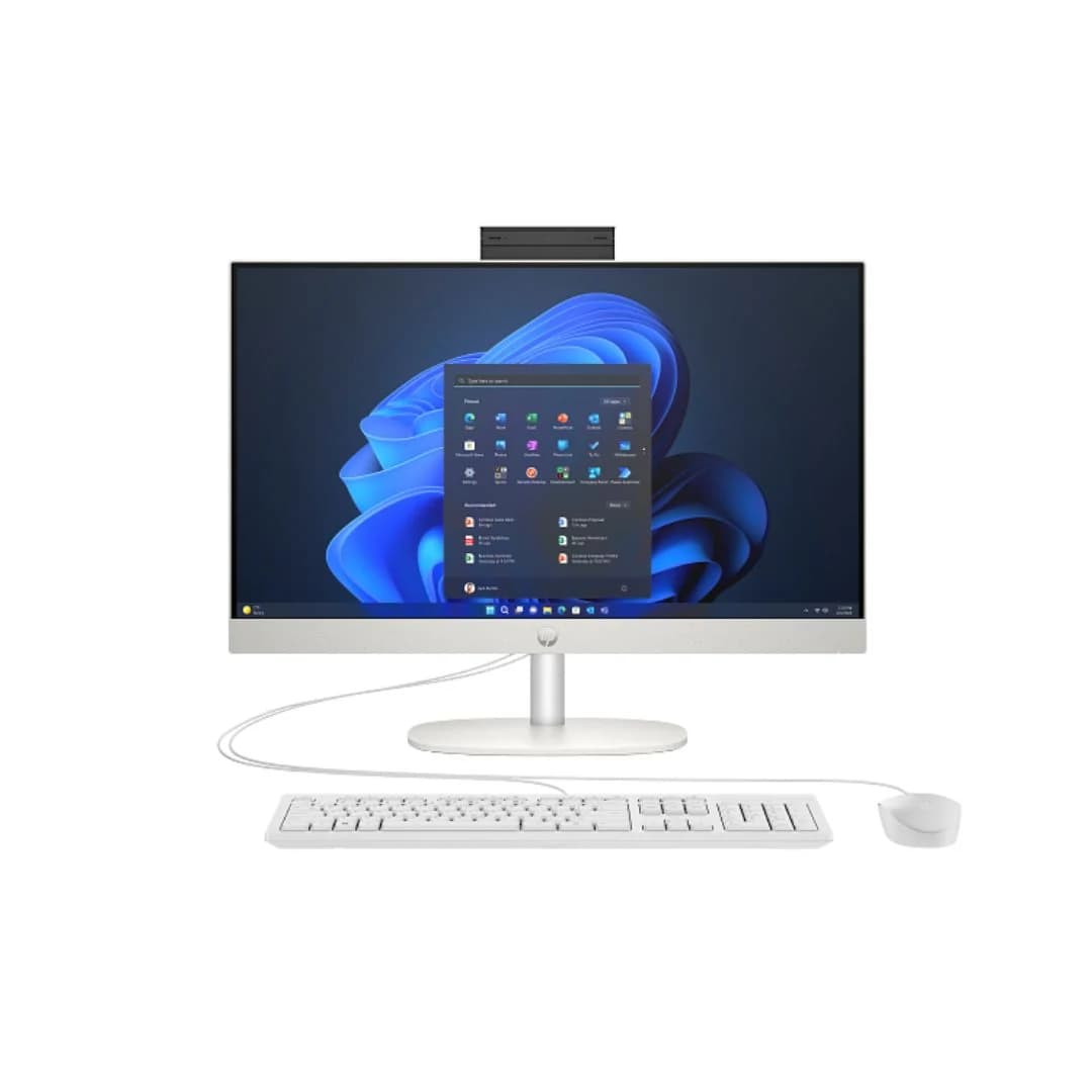 All in One HP ProOne 240 G10, Intel Core i7-1355U, RAM 16GB, SSD 512GB, Intel Iris Xe Graphics, 23.8 Inch FHD, White